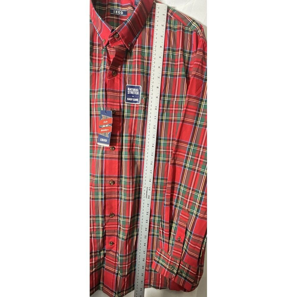 New Mens Izod Long Sleeve Feels Like The Holidays Shirt Size XL - Picture 4 of 7